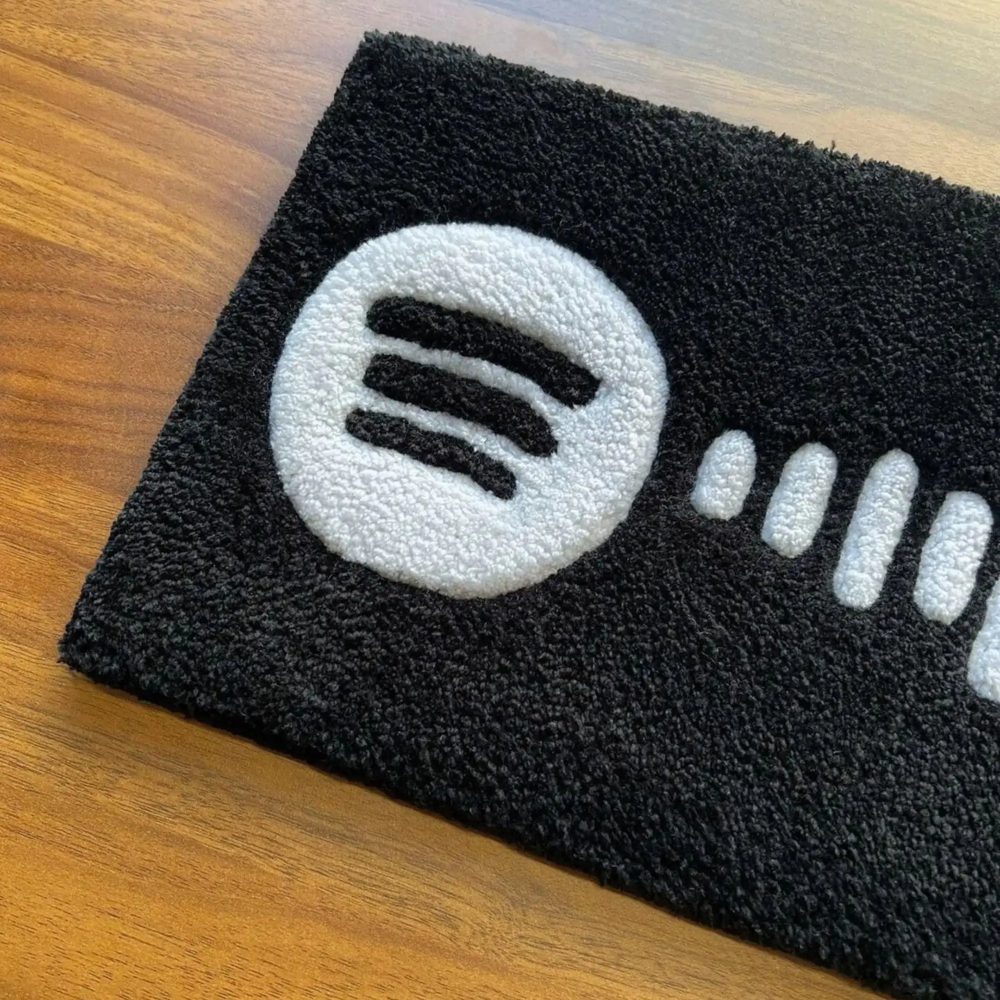 Spotify Music Codes Rug Digital Printing Technology Simple Housewarming Gift Handmade Non-Slip Decorative Carpet