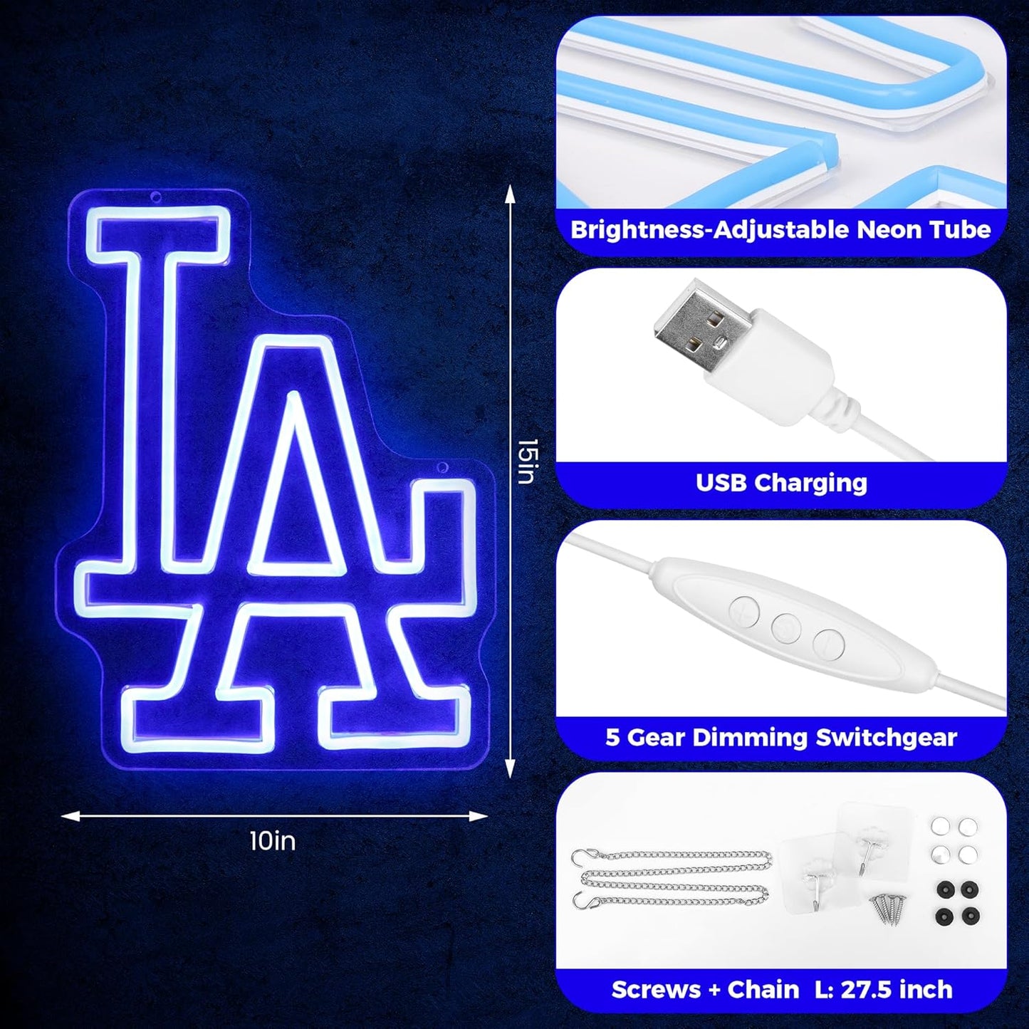 Neón Los Angeles MLB