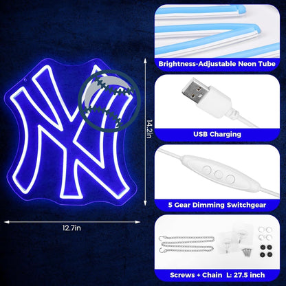 Neón Nueva York MLB