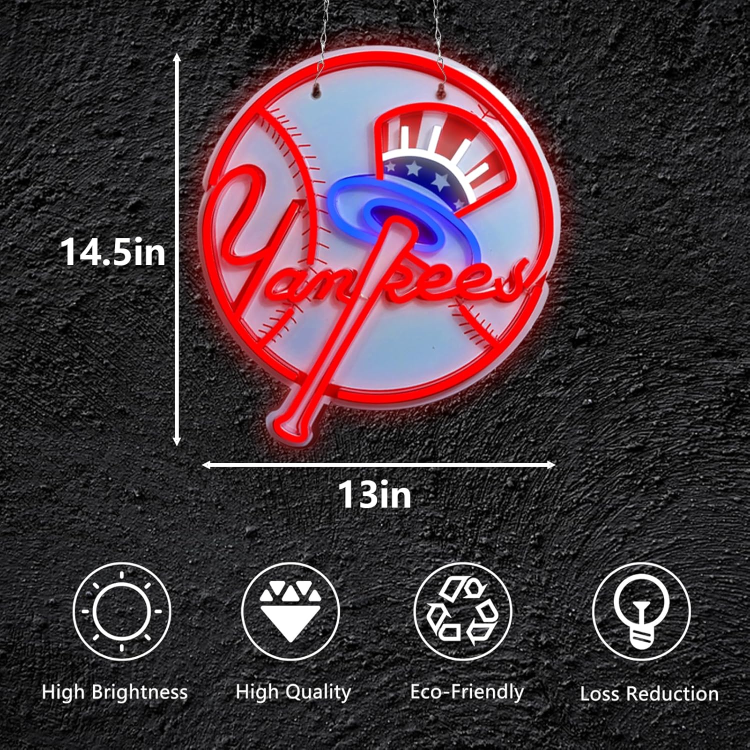 Neón Yankees MLB