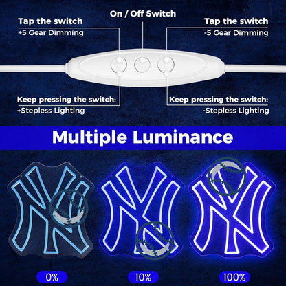 Neón Nueva York MLB
