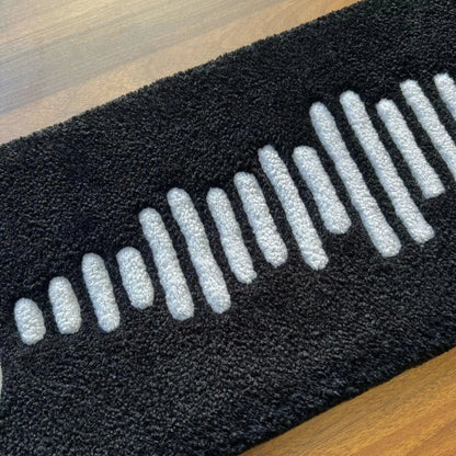 Spotify Music Codes Rug Digital Printing Technology Simple Housewarming Gift Handmade Non-Slip Decorative Carpet